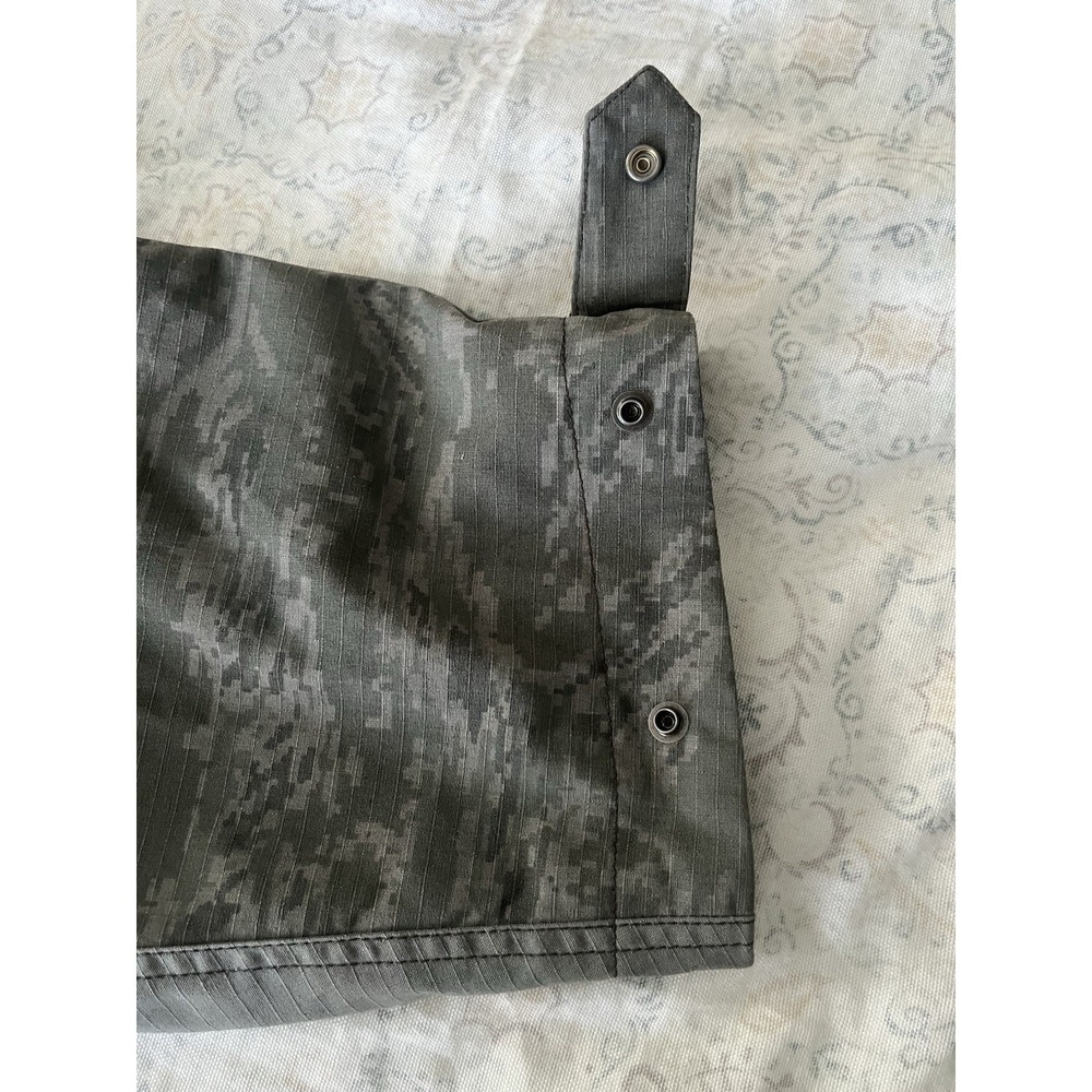 MARINE SERRÉ G/L Regenerate Cropped Camo Bomber Jacket Men's Size M / 48 Gray - Picture 8 of 15